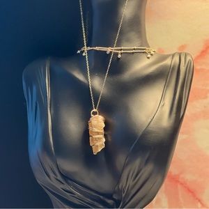 HONEY CALCITE NECKLACE-Handmade